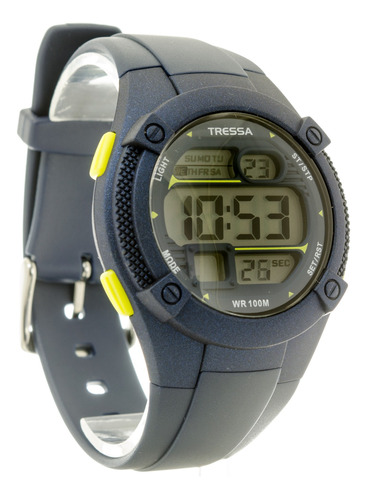 Reloj Tressa Digital Sumergible 100m Con Luz Led Garantía !