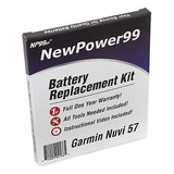 Battery Replacement Kit For Garmin Nuvi 57, 57lm, 57lmt  Ssb