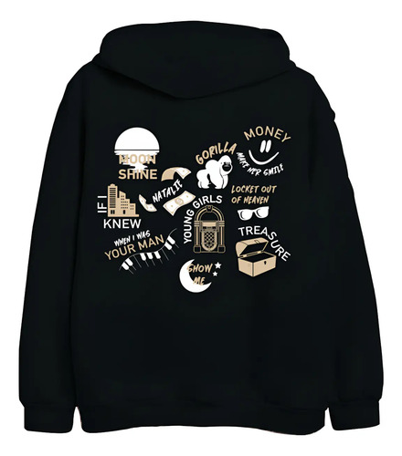Sudadera Bruno Mars Frente Espalda Música Unorthodox Album