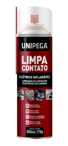 Spray Limpa Contato Eletrico 300ml - Unipega