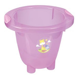 Ofuro Infantil Decorado Rosa Plastico Sanremo 18l