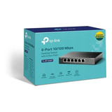 Tp-link Switch Tl-sf1006p Switch Poe 6 Puertos 10/100 Negro