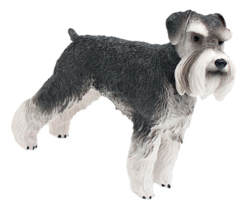 Figura De Perro Schnauzer Estándar En Miniatura,