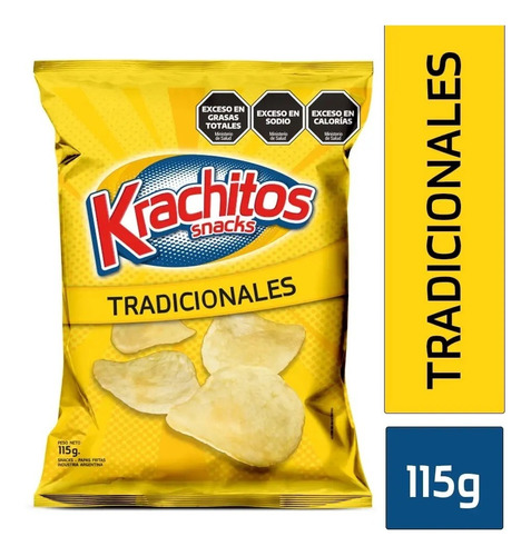 Oferta! Papas Fritas Krachitos Corte Tradicional 115g Snack