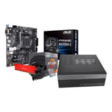 Kit Slim Gm-02 Placa Mãe Asus A520m-e Ryzen 3 3200g Ram 8gb