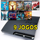 Ps3 Slim + Gta5 + God Of War Ascension + Fifa 19 + Far Cry 4