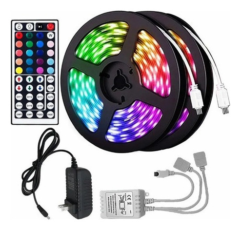 1. Fita De Luz Cor 10m 300 Led 2835rgb Com Controle