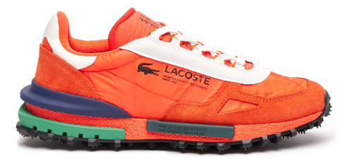 Zapatillas Lacoste Elite Active Hombre Moda Naranja