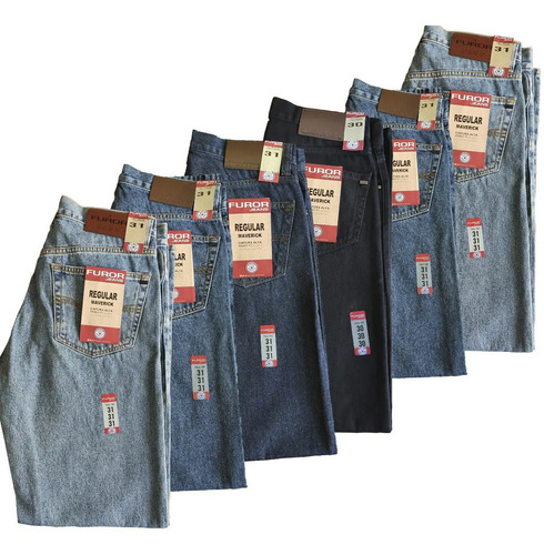 Pantalón Furor Mezclilla Maverick Paquete X6 Pantalones