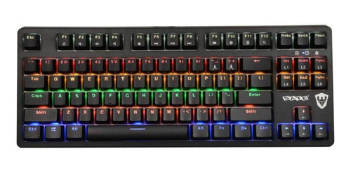 Teclado Mecânico Gamer Sate K5 Switch Blue Rgb Usb