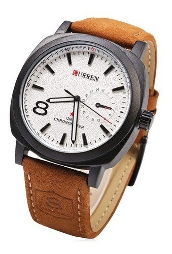 Curren 8139  Reloj De Cuarzo Para Hombres Casual En Cuero 