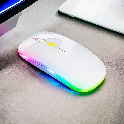 Mouse Sem Fio Receptor Usb 1600 Dpi Com Led Rgb Knup - Kp-mu