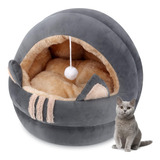 Cama Para Gatos Mascotas Iglú Invierno 