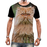 Camisa Camiseta Felinos Gatos Persas Raça Pura Animais Hd 10