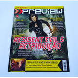 Revista Preview Filme Resident Evil 5 N° 36 Sampa Cinema
