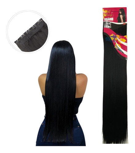 Cabelo Tic Tac 60cm 150g Fibra Organico Ondulado