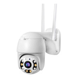 Camara Ip Wifi Exterior C/audio Luz Blanca 1080p Domo