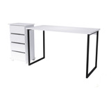 Organizador Mesa Gaveteiro 4 Gavetas Branco