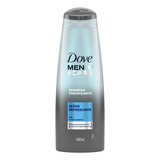 Shampoo Dove Men+care Shampoo Fortificante Alívio Refrescante De Parfum En Botella De 400ml Por 1 Unidad