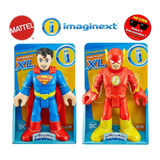 Pack 2 Figuras Imaginext Xl Dc Mattel Flash Y Superman