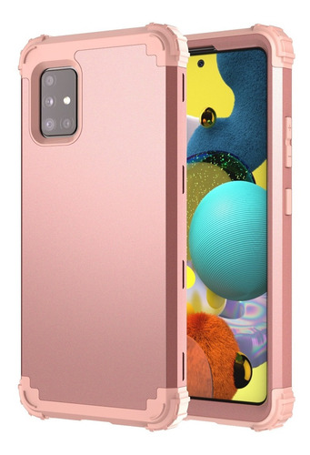 Funda Case Para Sumsung Galaxy A51 (5g) Uso Rudo 3 En 1