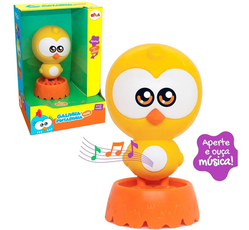 Boneco Pintinho Amarelinho Musical Turma Galinha Pintadinha