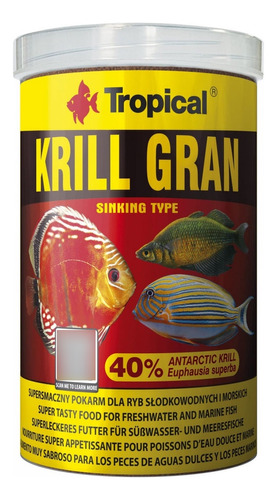 Krill Gran 54 Gr Alimento Granulos Pez Marino Y Agua Dulce