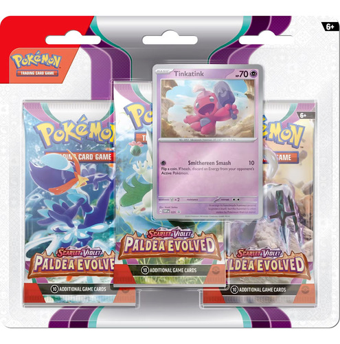 Blister 3 Pack Pokémon Tcg Scarlet & Violet Paldea Evolved
