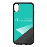 Funda Protector Para iPhone Mercedes Aqua Logo