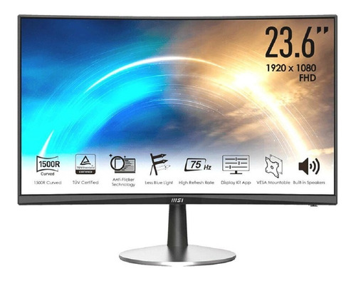 Monitor Msi Mp242c 24  Curvo Pro Hd Va 75hz Freesync- Boleta