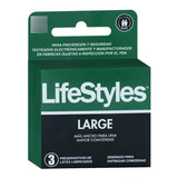 Preservativos Lifestyles Large 3 Lubricados Super Long Xl