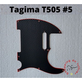 Escudo Tagima Telecaster T505 #5 Fibra De Carbono Vermelho