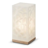 Abajur Luminária Torre Base Madeira Bivolt Com Fio Decorfun