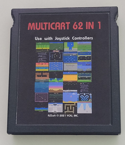 Multicart Atari 2600 (menu) - 62 Em 01 (unitário)