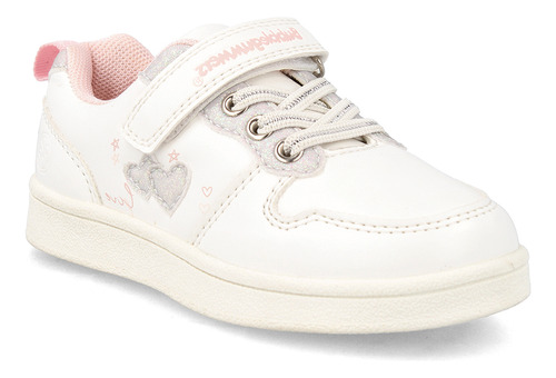 Zapatilla Niña Bubblegummers Clavel Blanco