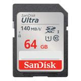 Sandisk Tarjeta De Memoria Ultra Sdxc Uhs-i De 64 Gb