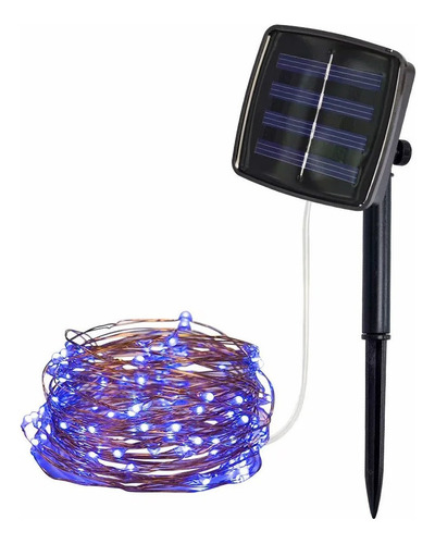 Z Luces Solares Decorativas 10m 100 Leds Fiesta Navidad X