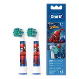 Pack X 2 Cabezales De Repuesto Oral-b Marvel Spider-man 3+