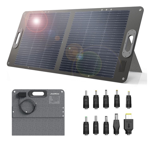 Justnow 100w Panel Solar Portatil Plegable Kickstand Imperme