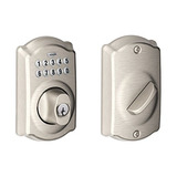 Schlage Camelot Be365vcam619 Teclado Cerrojo, Níquel Satinad