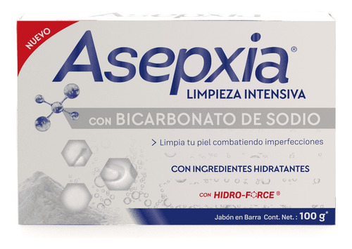 Asepxia Jabón Bicarbonato De Sodio 100 Gr