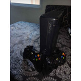 Xbox 360 Slim Negro Con Dos Joysticks Y 10 Juegos!!!