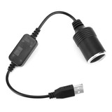 Interfaz Usb Cable Alimentación Enchufe Encendedor Coche 12v