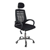 Silla Mely Ejecutiva Para Oficina  En Polipropileno Cromada 