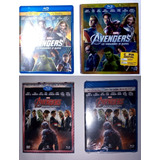 Avengers 1 Y 2 - 2bluray+2dvd+dc Vengadores Marvel C*f