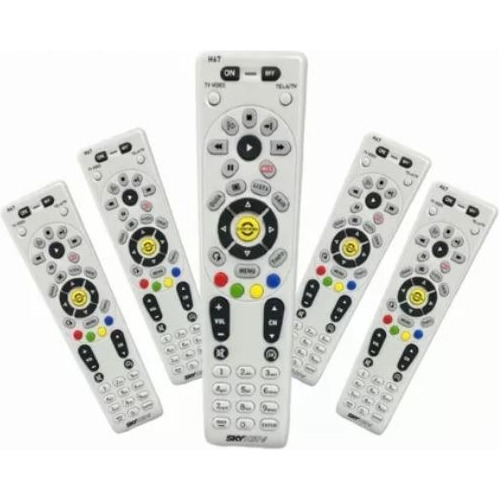 Kit 5 Controle Remoto Sky H67 Hdtv Hd Original Novo