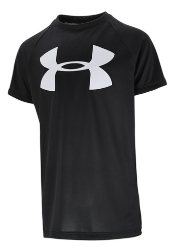 Remera Under Armour Tech Big Logo Niño En Negro | Dexter