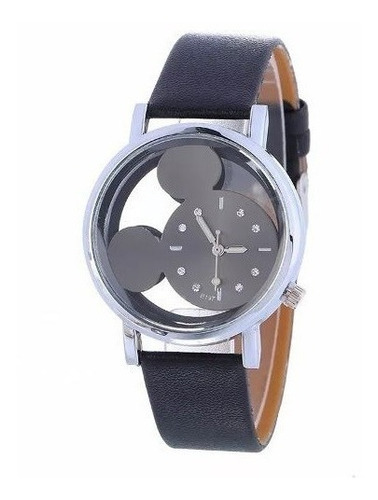 Reloj Mickey Mouse  Piel Vinil Moda Dama En Venta