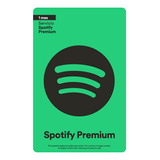 Cartão Spotify Premium Gift Card Digital - 01 Mês