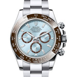 Reloj Daytona Platinum Celeste Automático Zafiro Acero Inox.